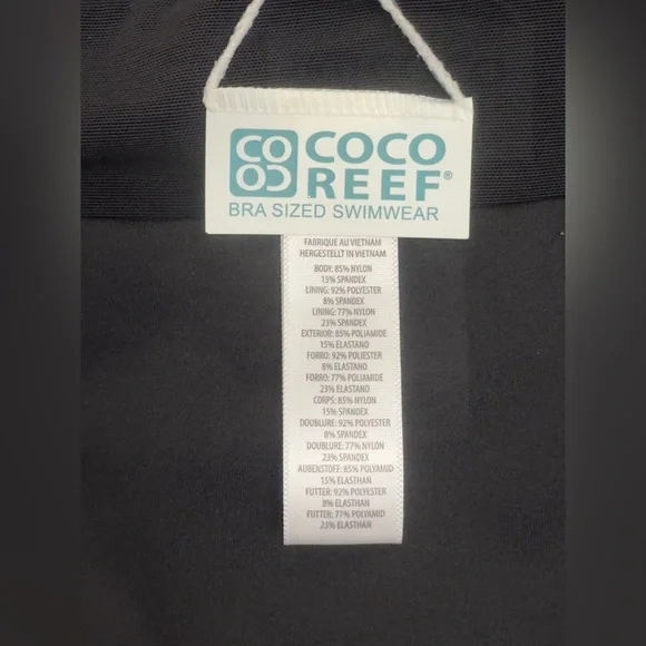 Coco Reef - Soar Ultra-High Black Swim Skort/Tummy Control.     Medium       NWT - Picture 6 of 9